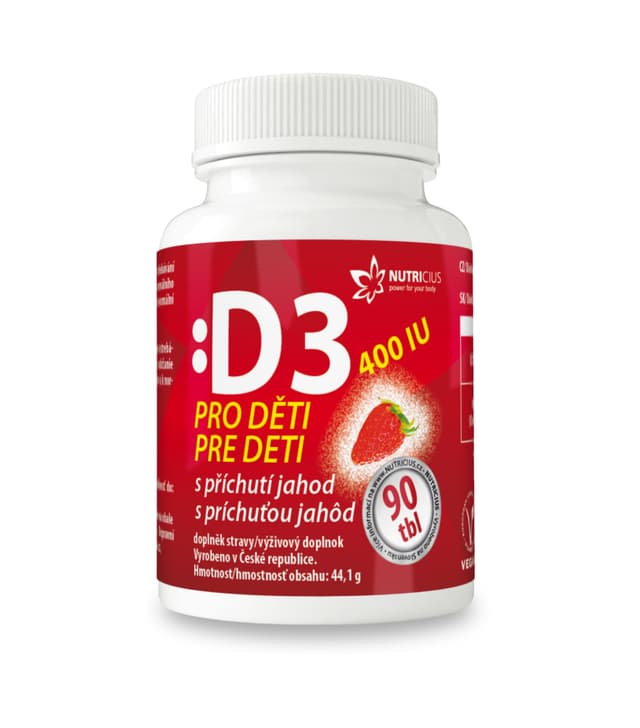 Vitamín D3 400 IU pro děti 90 tablet