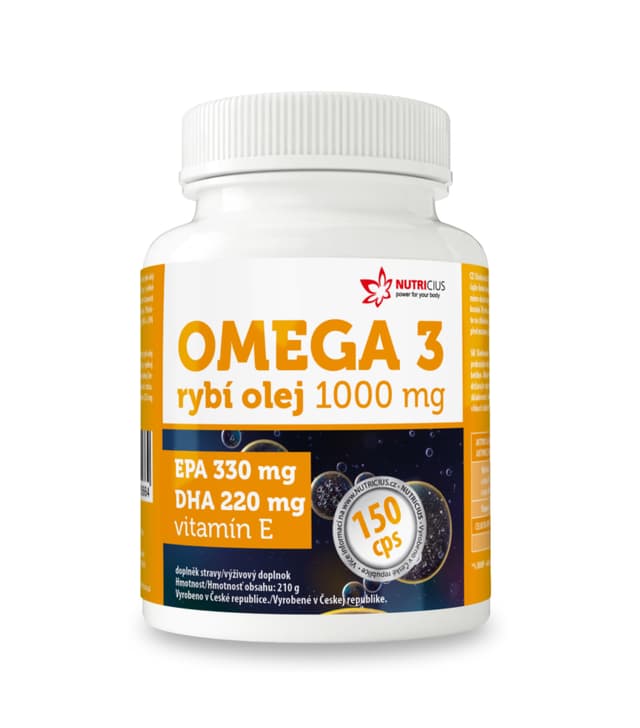 Omega 3 Rybí olej 1000 mg 150 kapslí