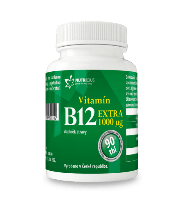 Vitamín B12 EXTRA 1000 μg tbl.90